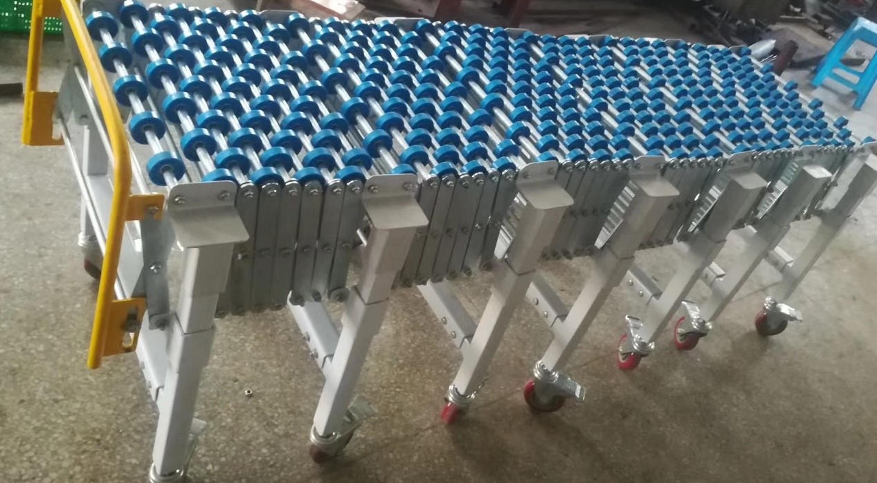 可移動伸縮滾輪輸送線